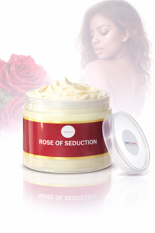 Glow Body Butter – Rose of Seduction | 8 oz Whipped Hydrating Body Butter for Soft, Smooth & Radiant Skin