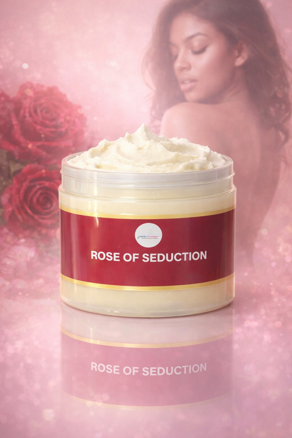 Glow Body Butter – Rose of Seduction | 8 oz Whipped Hydrating Body Butter for Soft, Smooth & Radiant Skin