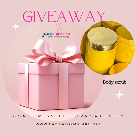 Grab your FREE Turmeric BODY SCRUB (gomaj turmeric GRATIS)